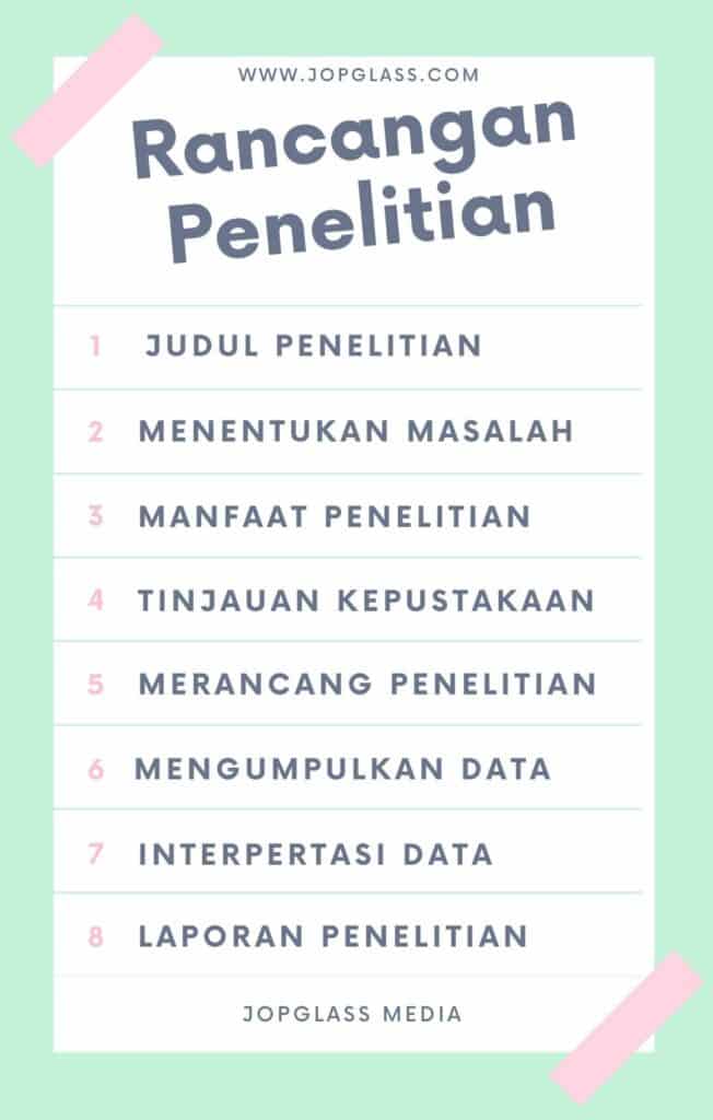 Contoh Rancangan Penelitian