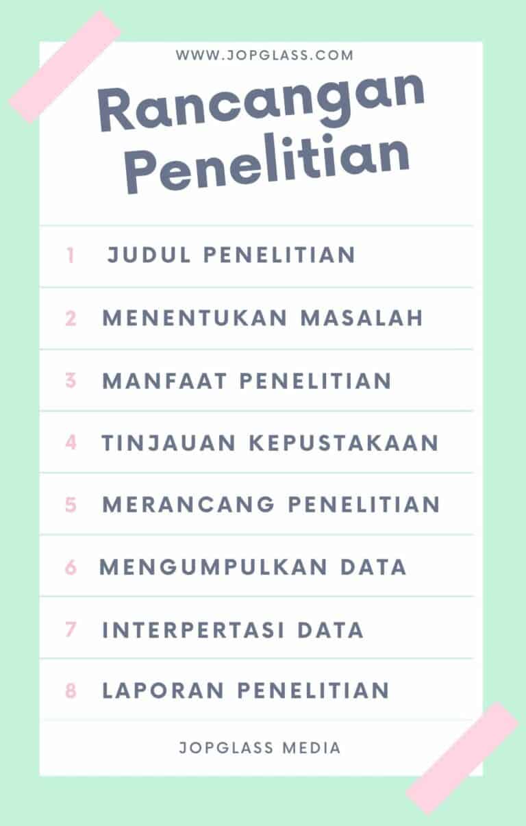 Rancangan Penelitian Pengertian dan Contoh