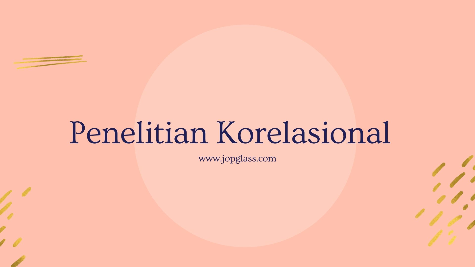 Penelitian Korelasional Adalah