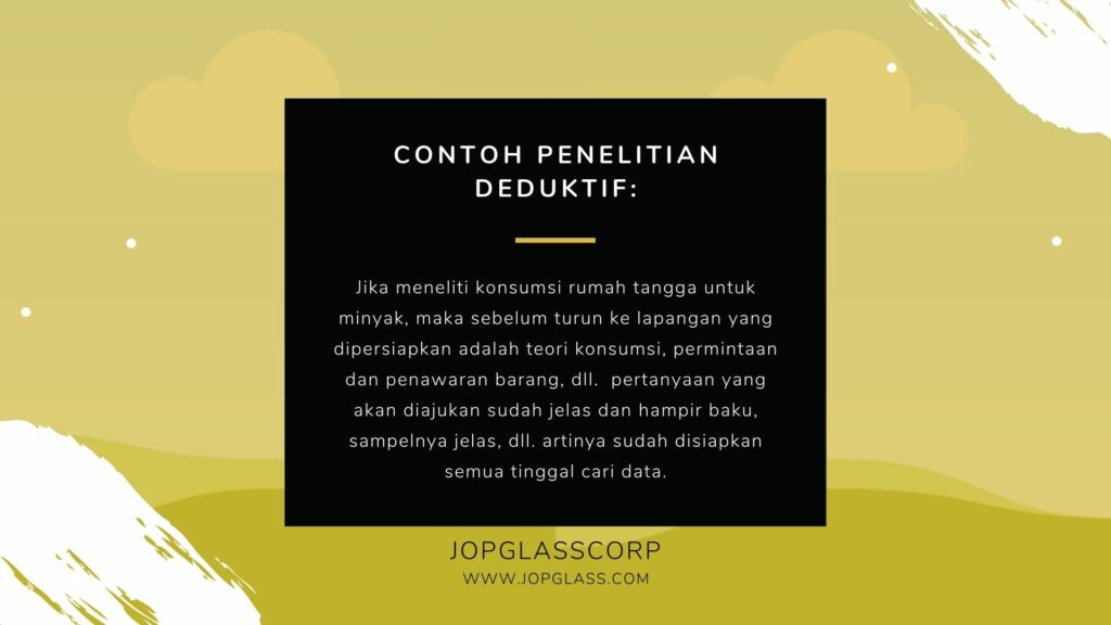 Contoh Penelitian Deduktif