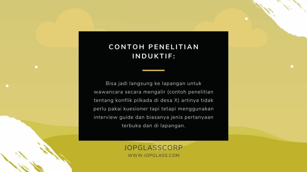 Contoh Penelitian Induktif